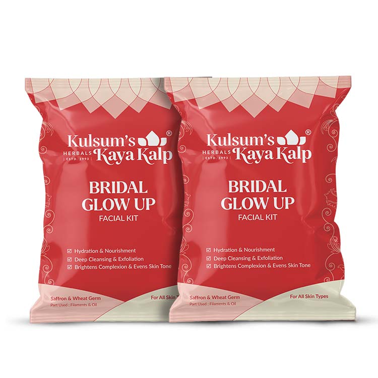 Pack of 2 Bridal Glow Up Facial Kit 7 in 1 For Radiance & Flawless Skin