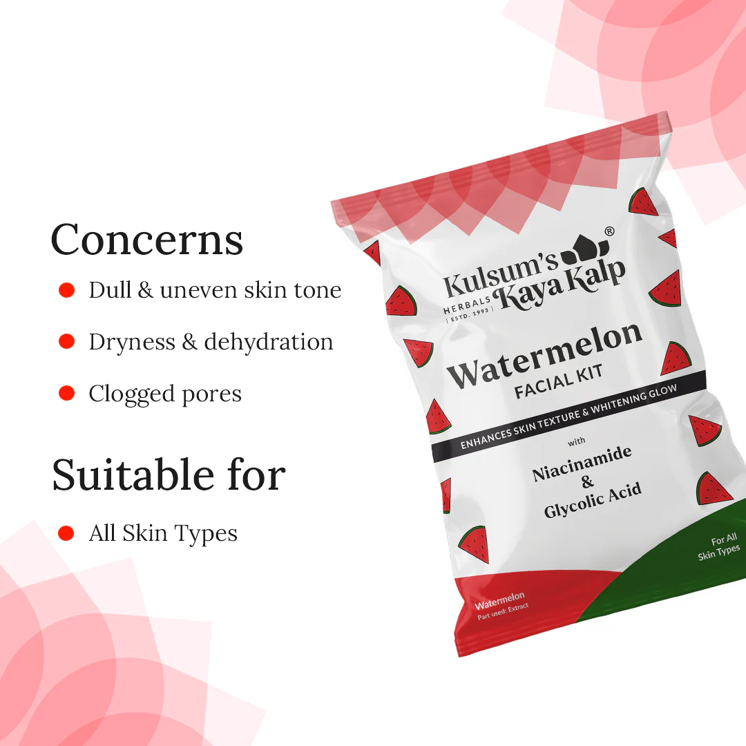 Watermelon Facial Kit 7 in 1 for Enhancing Skin Texture & Whitening Glow - Image 7