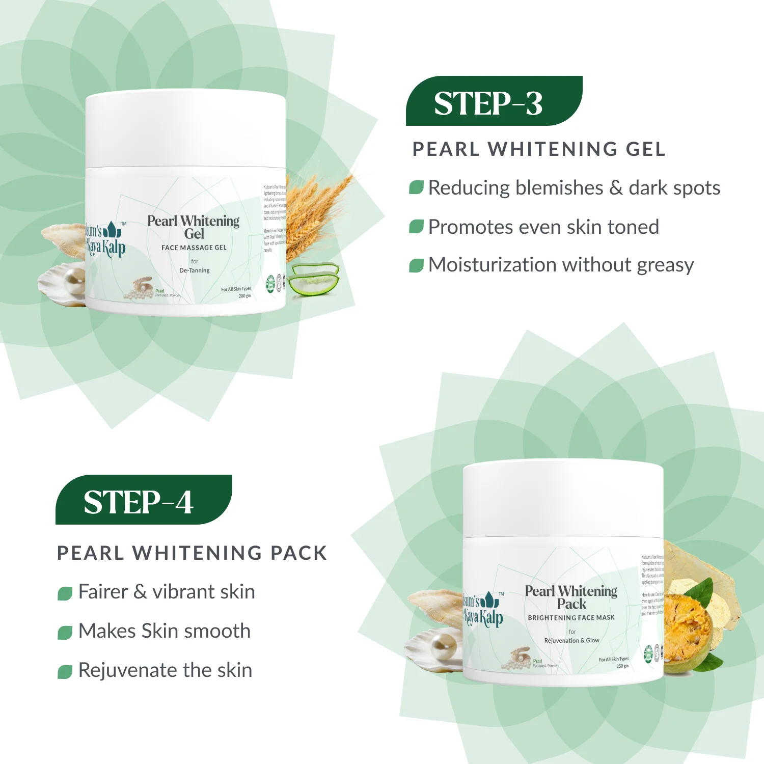 Pearl Whitening Facial Kit - 850g - Image 5