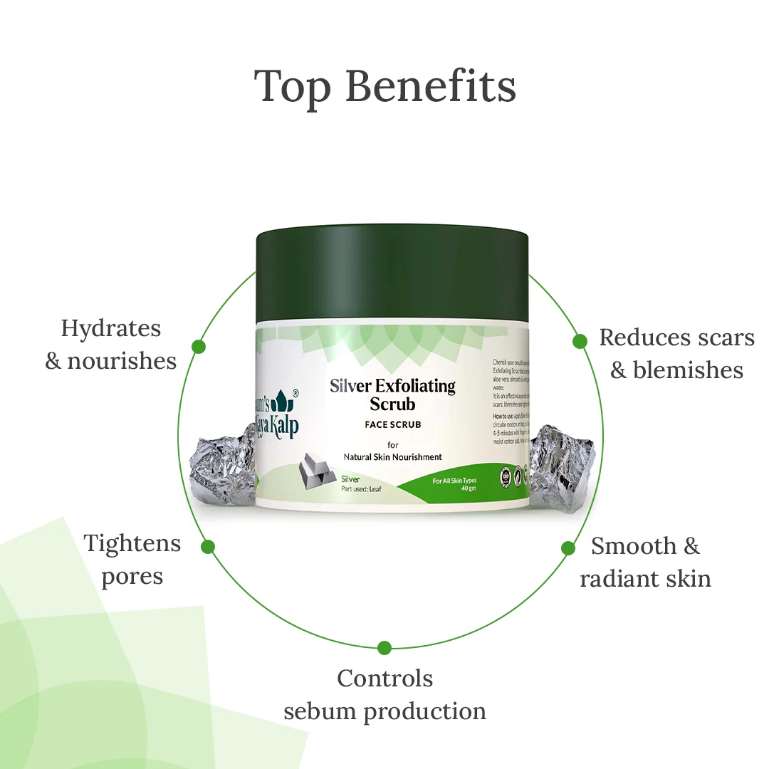 Silver Exfoliating Scrub 40g - Image 2