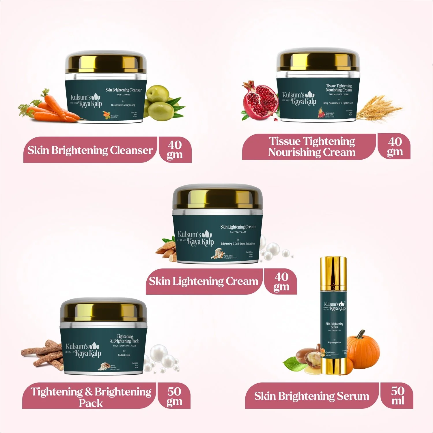 Skin Tightening & Brightening Facial Kit For Tightening & Brightening - Image 2