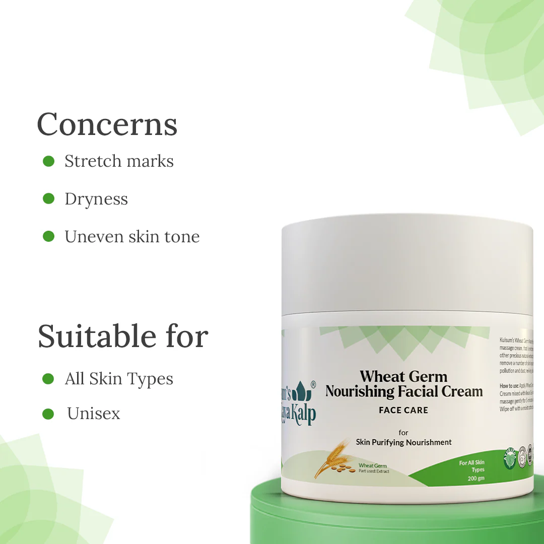 Wheat Germ Nourishing Facial Cream for Skin Purifying Nourishment - Image 4